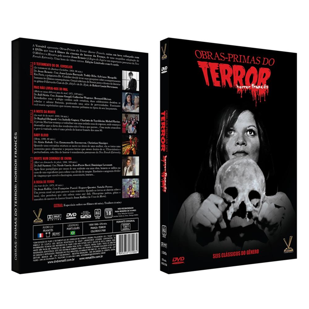 Obras-primas Do Terror: Horror Francês - Edição Limitada Com 6 Cards (caixa  Com 3 Dvds) - Carrefour
